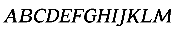Res Minevia Medium Italic Font UPPERCASE