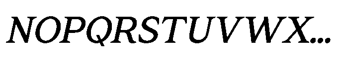 Res Minevia Medium Italic Font UPPERCASE