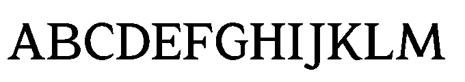 Res Minevia Medium Font UPPERCASE