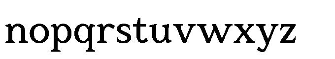 Res Minevia Medium Font LOWERCASE