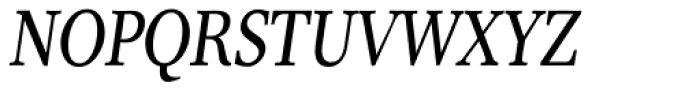 Res Publica Condensed Italic Font UPPERCASE