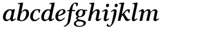 Res Publica SemiBold Italic Font LOWERCASE
