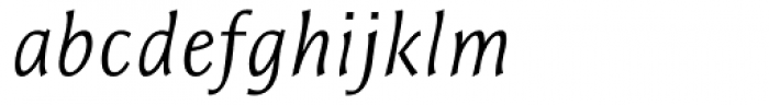 Resavska Sans Light Italic Font LOWERCASE