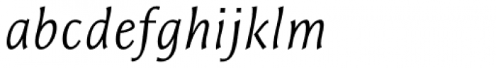 Resavska Sans Std Light Italic Font LOWERCASE