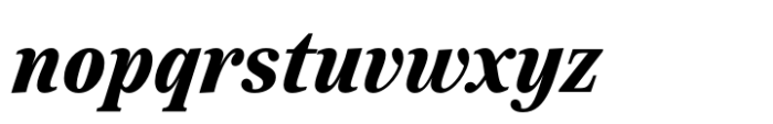 Reserve Condensed Black Italic Font LOWERCASE