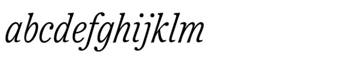 Reserve Condensed Light Italic FONT