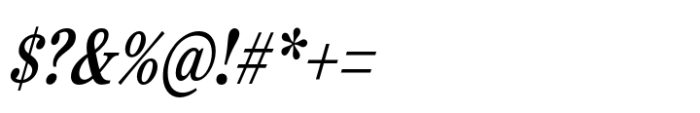Reserve Condensed Medium Italic Font OTHER CHARS