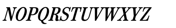 Reserve Condensed Medium Italic Font UPPERCASE