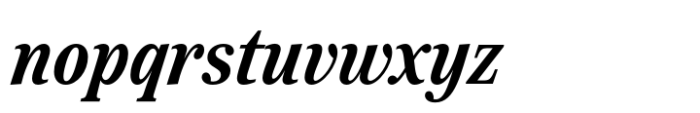 Reserve Condensed SemiBold Italic Font LOWERCASE