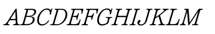 Reserve Light Italic Font UPPERCASE