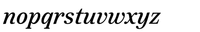 Reserve Medium Italic Font LOWERCASE