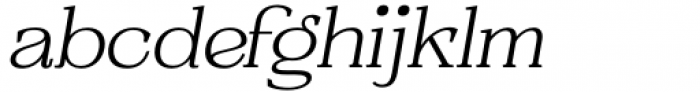 Resgak Extra Light Italic Font LOWERCASE