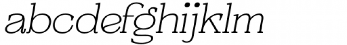Resgak Thin Italic Font LOWERCASE