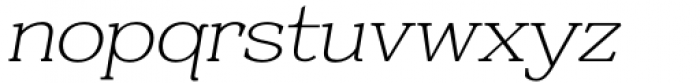 Resgak Thin Italic Font LOWERCASE