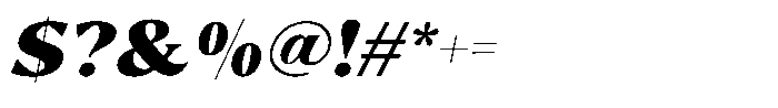 Reshiga Italic Font OTHER CHARS