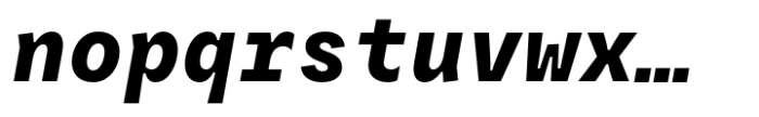 Resist Mono Bold Italic Font LOWERCASE