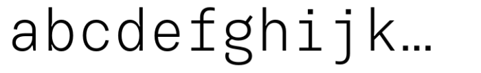 Resist Mono Light Font LOWERCASE