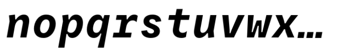 Resist Mono SemiBold Italic Font LOWERCASE