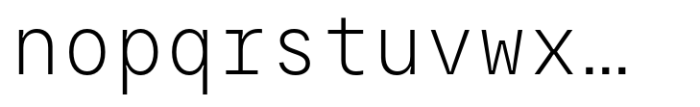 Resist Mono Thin Font LOWERCASE