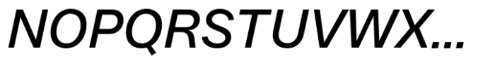 Resist Sans Resist Display Medium Oblique Font UPPERCASE