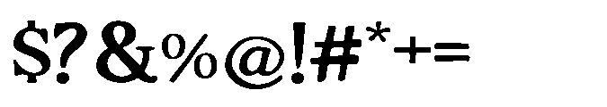 Restless Dynasty Regular Font OTHER CHARS