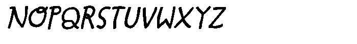 Restless Sea Italic Font UPPERCASE