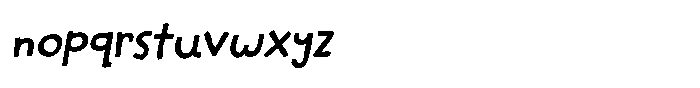 Restless Sea Italic Font LOWERCASE