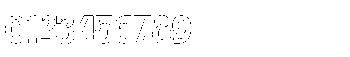 Restone Block Outline Font OTHER CHARS