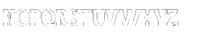 Restone Block Outline Font UPPERCASE