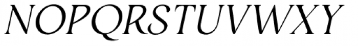Restora Extra Light Italic Font UPPERCASE
