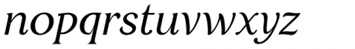 Restora Italic Font LOWERCASE