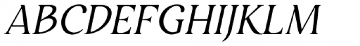 Restora Light Italic Font UPPERCASE