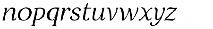 Restora Light Italic Font LOWERCASE