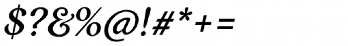 Restora Medium Italic Font OTHER CHARS