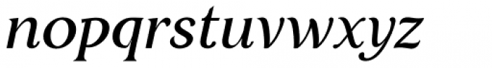 Restora Medium Italic Font LOWERCASE