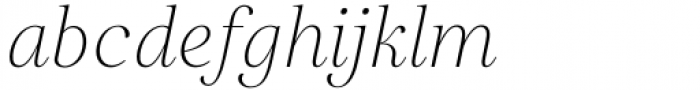 Restora Neue ExtraLight Italic Font LOWERCASE