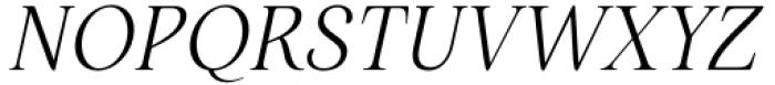 Restora Neue Light Italic Font UPPERCASE