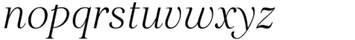 Restora Neue Light Italic Font LOWERCASE
