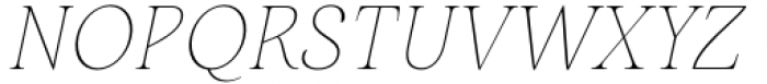 Restora Neue Thin Italic Font UPPERCASE