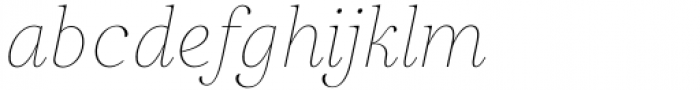 Restora Neue Thin Italic Font LOWERCASE