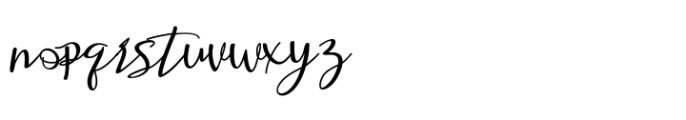 Retafia Script Font LOWERCASE
