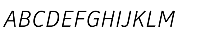 Rethink Extra Light Italic Font UPPERCASE