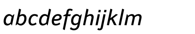 Rethink Italic Font LOWERCASE