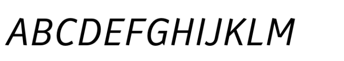 Rethink Light Italic Font UPPERCASE