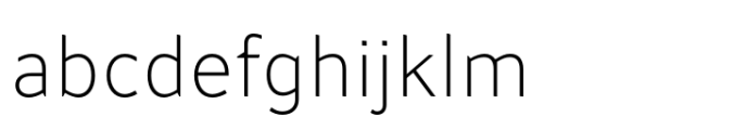 Rethink Thin Font LOWERCASE