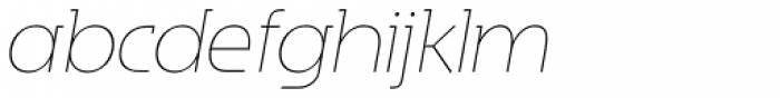 Reto Light Italic Font LOWERCASE