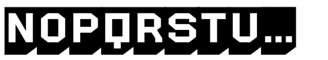 Retro 86 Medium Shadow Font UPPERCASE