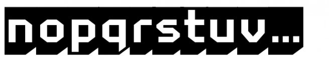 Retro 86 Medium Shadow Font LOWERCASE