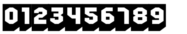 Retro 86 Ultrabold Shadow Font OTHER CHARS