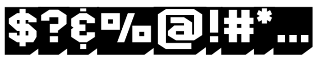 Retro 86 Ultrabold Shadow Font OTHER CHARS